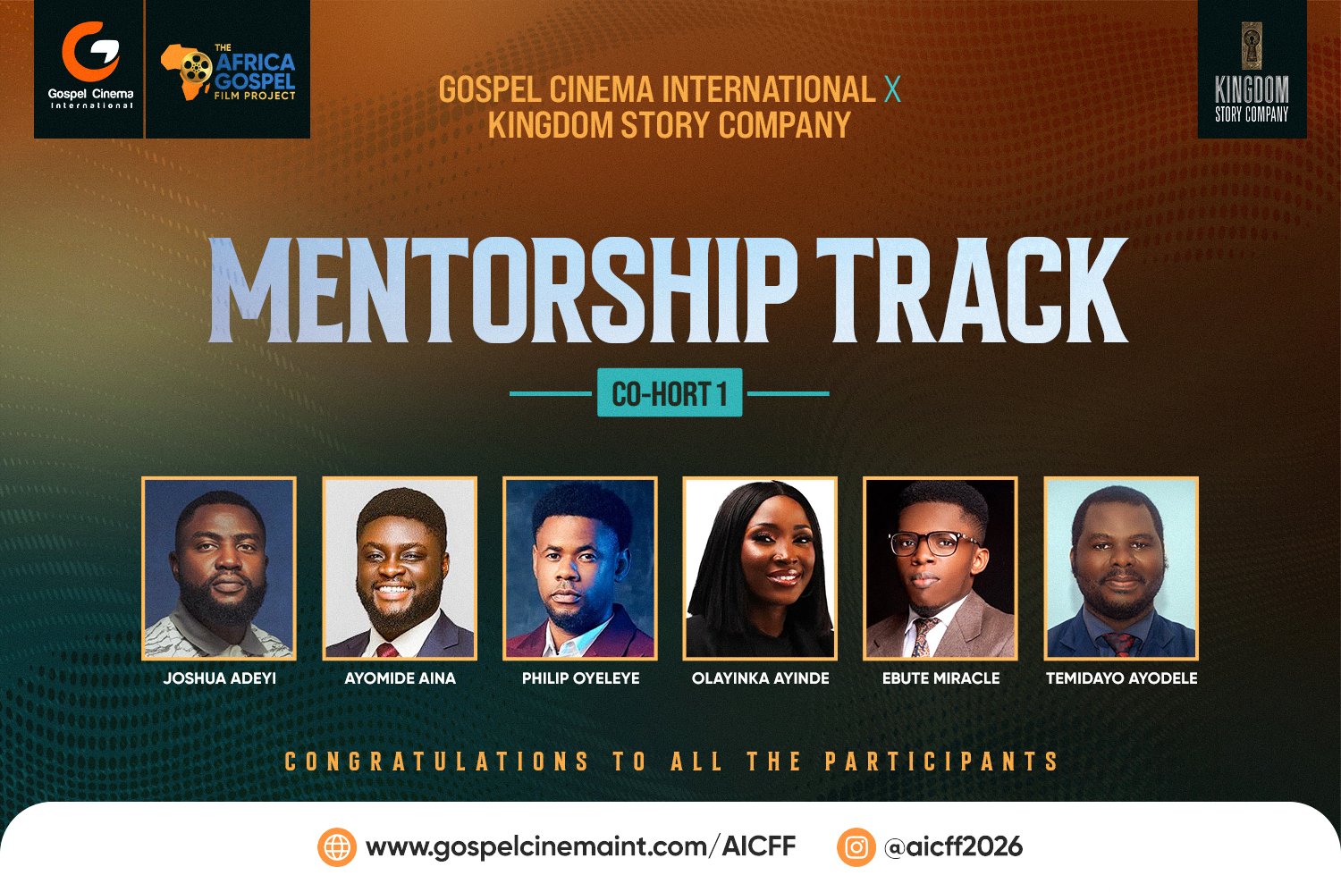 africa gospel film project mentorship track winners kingdom story company kendrick brothers